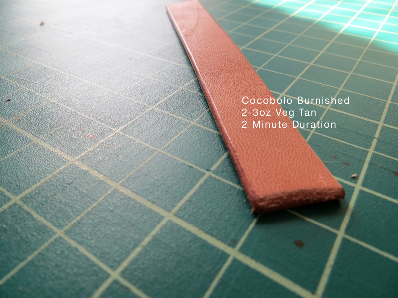Veg Tan Leather Cocobolo Burnished