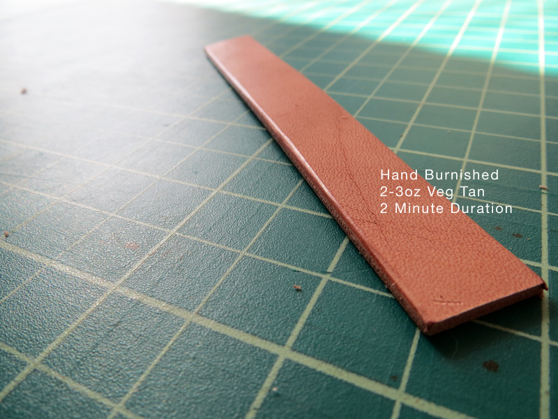 Veg Tan Leather Hand Burnished