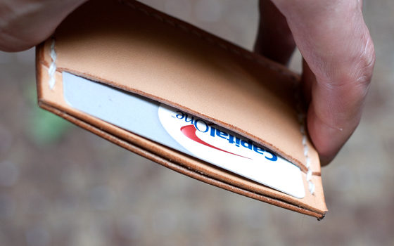 basic leather card holder template