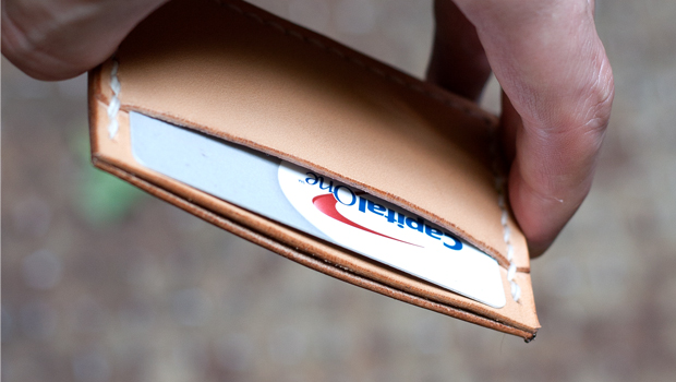 basic leather card holder template