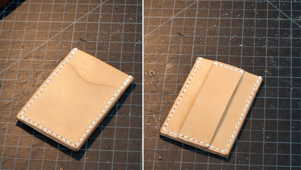 Make a Leather Card Wallet Free PDF TEmplate