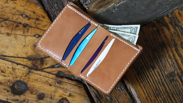 Make A Free Leather Bi-Fold Wallet - Template