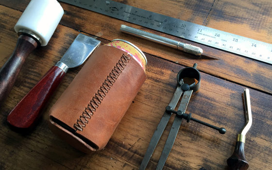 Make a Leather Beer Koozie - Free PDF Template