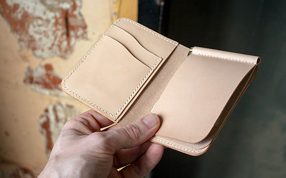 Make A Vertical Money Clip Bi-fold Wallet