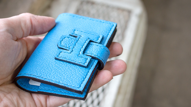 Making a Luxury Hermes Style Folded Card Holder