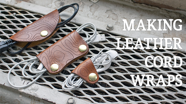 Make a set of leather cord wraps - free pdf template
